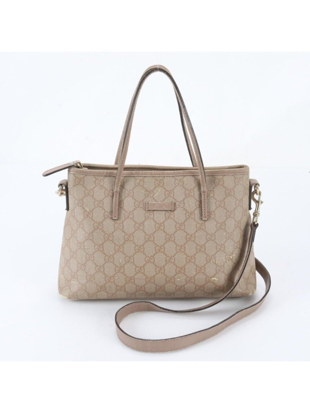 Gucci GG Supreme Leather 2-Way Shoulder Bag Crossbody